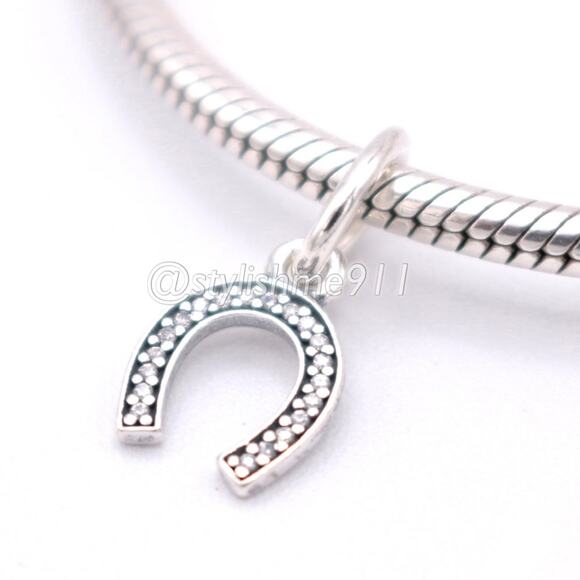 Authentic Pandora Symbol of Luck Dangle - 791306CZ - Picture 1 of 8